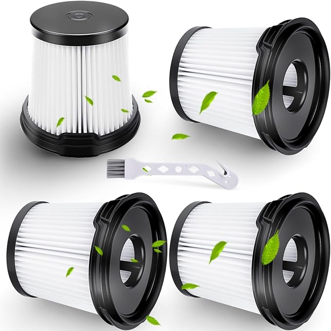 4 Pack IW3511 BU3521 BH102 Replacement Filters Compatible with Shark IW3511, IW1111, IW1120 Detect Pro Stick Vacuum, HEPA Filter Compatible with Shark Bu3521 Bu3523 Lightweight Vacuum