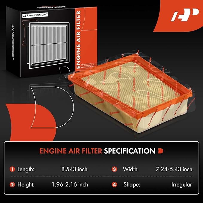 A-Premium Engine Air Filter Compatible with Chevrolet Trax 2024, Trailblazer 2021-2023 & Buick Encore GX 2020-2024, 1.2L 1.3L, Replace# 42712666, A21546