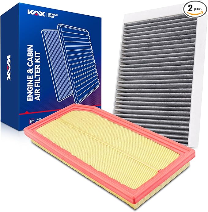 KAX Engine & Cabin Air Filter Kit, Replacement for Mercedes-Benz GLC300 2020-2023 2.0T, C300 2019-2023 2.0T, E350 2020-2023, Replace# CA12800 CF11719