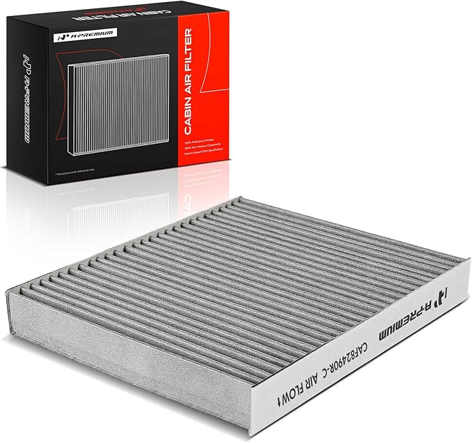 A-Premium Cabin Air Filter with Activated Carbon Compatible with Honda CR-V CRV 1997-2001, Insight 2000-2006, Replaces# 80291ST3505, 80291ST3515