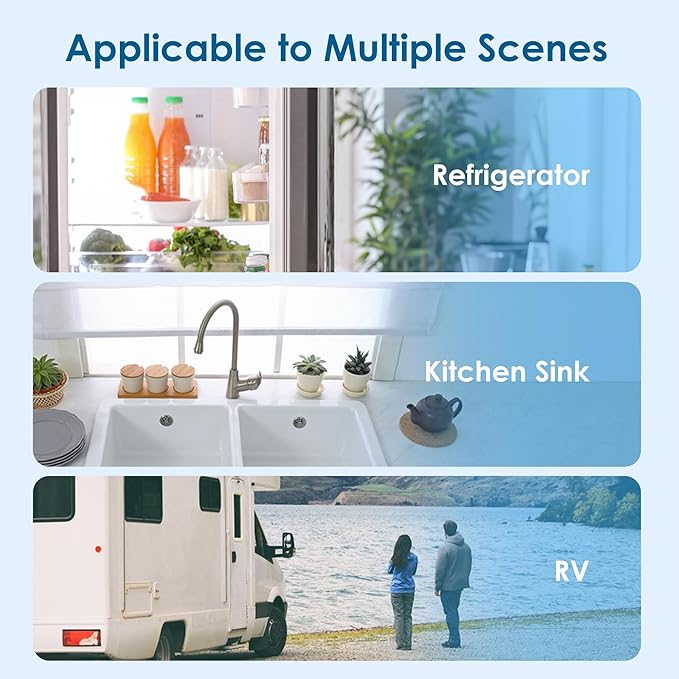 Waterdrop 3US-AF01 Under Sink Water Filter, Replacement for Standard Filtrete® 3US-AF01, 3US-AS01, Aqua-Pure AP Easy C-CS-FF, WHCF-SRC, WHCF-SUFC, WHCF-SUF, NSF/ANSI 42 Certified, 2 Pack