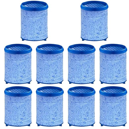 10 Pack Sink Water Faucet Filter Cartridge, Faucet Water Filter Replacements for Faucet Kitchen Bathroom Sink Filter Removes Chlorine Fluoride Heavy Metals Hard Water