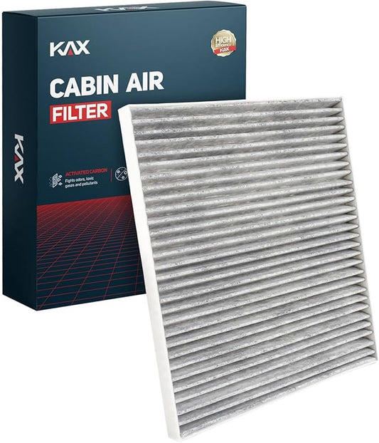 KAX HEPA Cabin Air Filter with Activated Carbon, CF10730 Replacement for Kia Spectra5 2005 2006 2007 2008 2009, Borrego 2009, Spectra 2004 2005 2006 2007 2008 2009, Passenger Compartment Air Filter