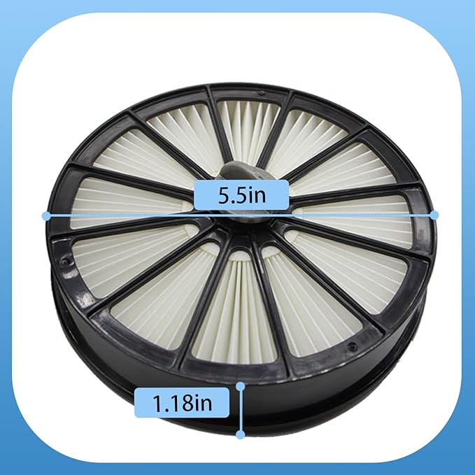 2087 Filter Compatible with Bissell 2087 Series Pet Hair Eraser Lift-Off Upright Vacuum 2087 20872 20874 20878 2087Q 2087R (1 Pack Post-Motor Filter & 1 Pack Pre-Motor Filter)
