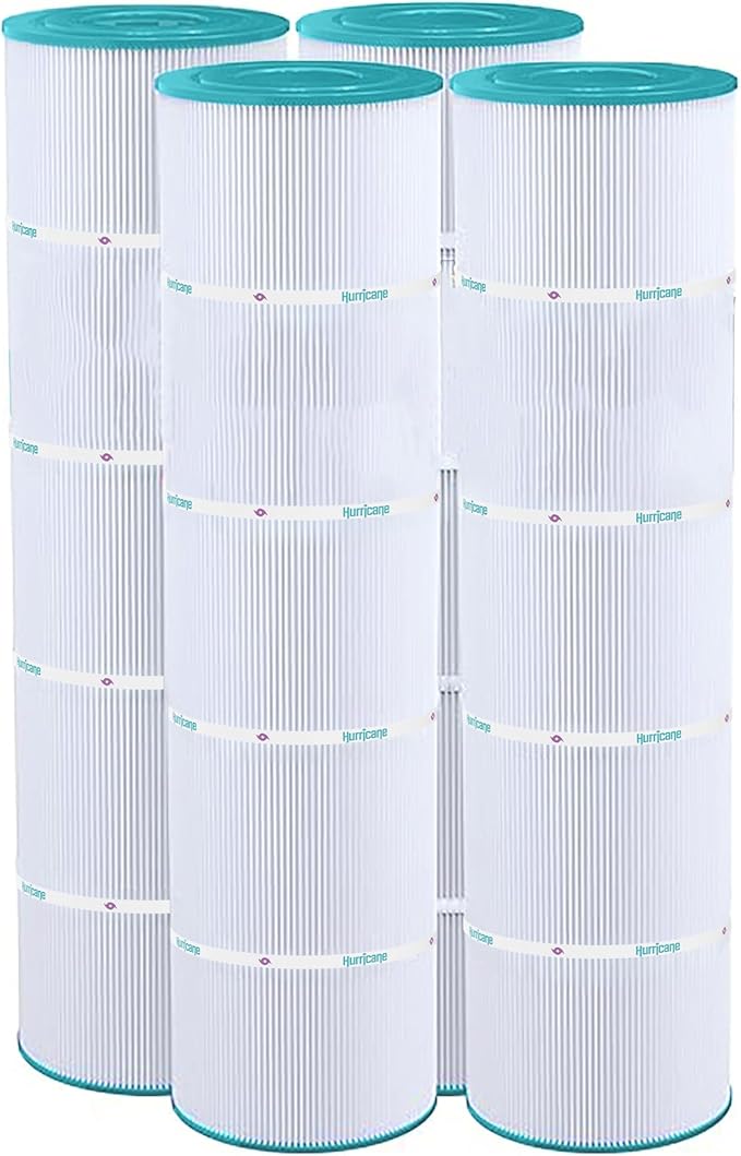 Hurricane Filters 4 Pack HF7459-04 Advanced Pool Filter Cartridge - Replacement for PJAN85, Unicel C-7459, Filbur FC-0800, Jandy Industries CCL-340,CV 340