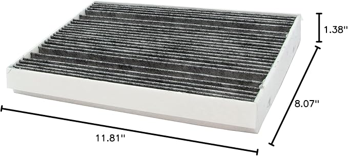ECOGARD XC10575C Premium Cabin Air Filter with Activated Carbon Fits 2019-2025 Mercedes-Benz Sprinter 2500, 2024-2025 eSprinter, 2016-2023 Metris, 2019-2022 Sprinter 3500, Front