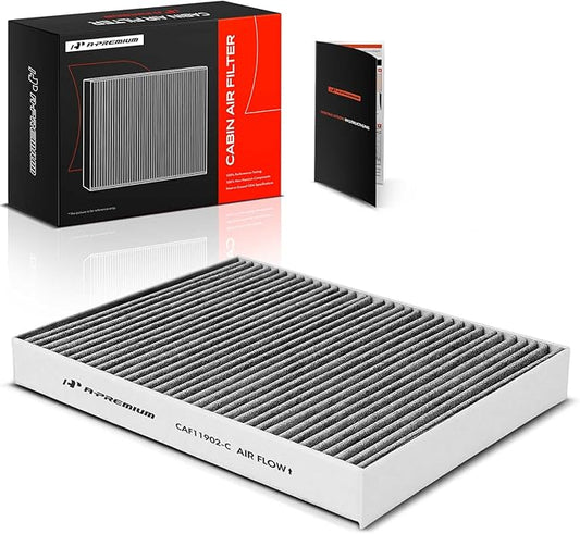 A-Premium Cabin Air Filter with Activated Carbon Compatible with Audi Q7 2007-2015 & Porsche Cayenne 2003-2018 & Volkswagen Touareg 2004-2017, Replace# 7H0819631A