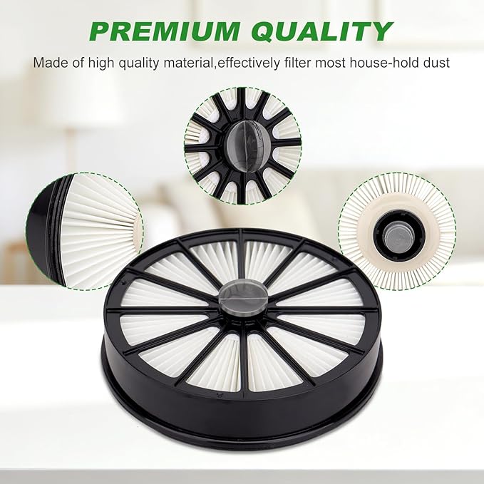 2087 Filters Replacement Compatible with Bissell 2087 Series Hair Eraser Lift-Off Upright Vacuum 20871 2087 20872 20874 20878 2087R 2087Q Compare to Part 1612637 & 1612631 (1+1 Set)