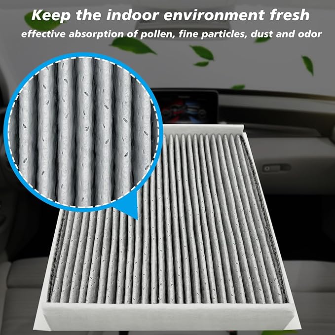 Capume 2PCS Cabin Engine Air Filter Kit JMFL3 JM7C39 Fits for 2015-2025 F-150 F150, 2018-2024 Expedition, 2018-2024 Navigator, Replacement for CF12150, CA10262, FL3Z19N619A, 7C3Z9601A