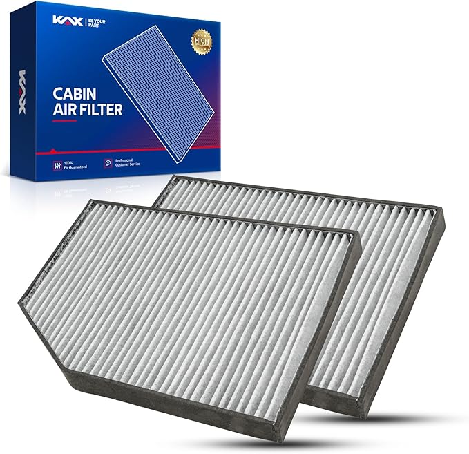 KAX HEPA Cabin Air Filter with Activated Carbon, CF8631A Replacement for Ford F 150 1997-2004, Expedition 1997-2003, F/250 F/350 F/450 F/550 Super Duty DIESEL 1999-2004, Only fits select Ford models
