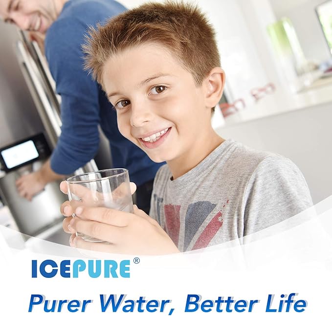 ICEPURE RWF5800A Refrigerator Water Filter Replacement for Frigidaire EPTWFU01, EWF02, Pure Source Ultra II, PureSource Ultra 2, SCWFTCTO, GP006, EPTWFUO1, MR022, JO22, BO022, TH-01, DE022, 1007 3PACK