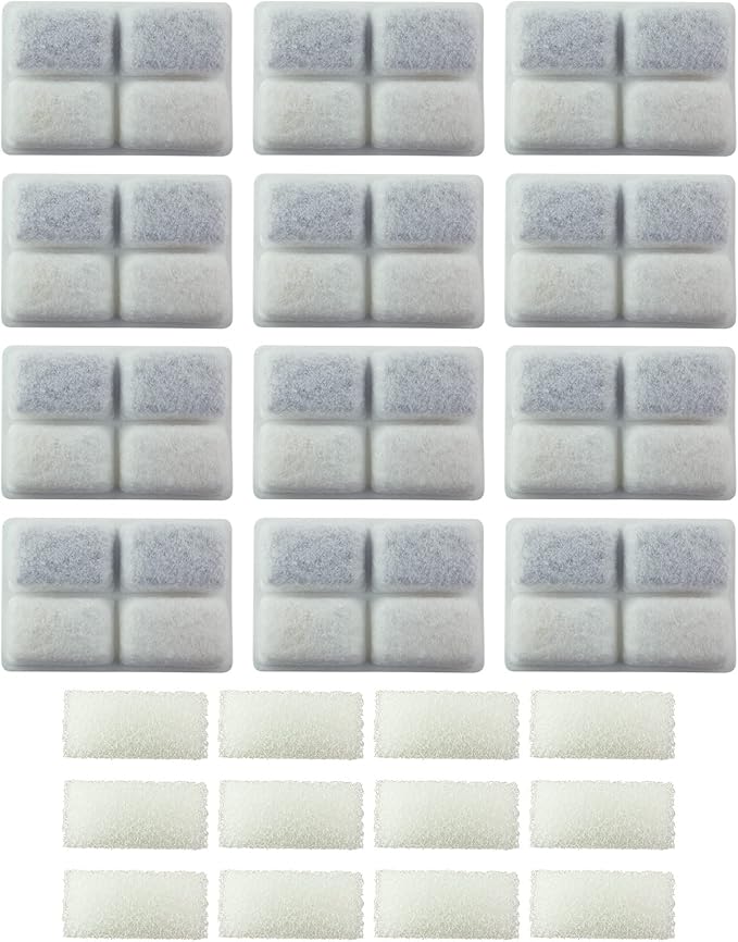 PET STANDARD Water Filters, compatible with Furrybaby fountain, Pack of 12
