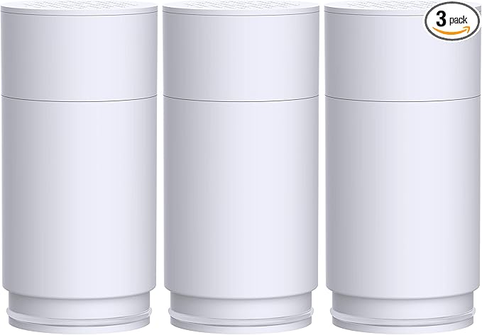 Waterdrop FF-02A Ultra Filtration Water Filter Replacement for Waterdrop WD-FC-02/FC-01/FC-06 Water Filters for Skin Care, 0.01μm Ultra-Filtration Water Filter, 9 Months, 3 Pack