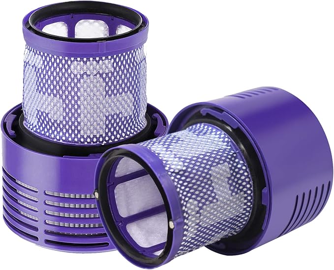 2 Pack V10 Vacuum Filter Replacement Compatible for Dyson V10 Cyclone Series, V10 Animal, V10 Absolute, V10 Total Clean, SV12, Part No. 969082-01