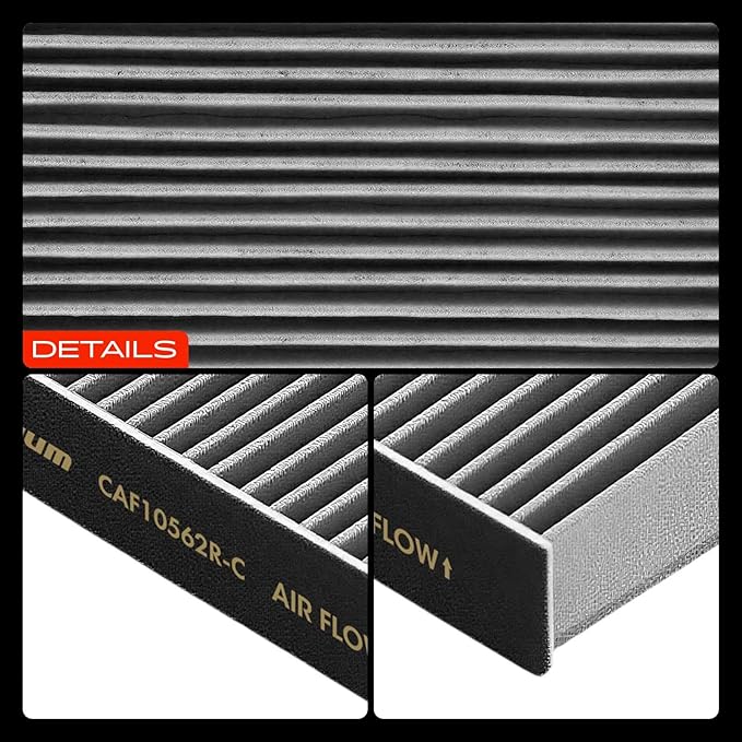 A-Premium Cabin Air Filter with Activated Carbon Compatible with Lexus GS300 2001-2005, GS430 2001-2005, LS430 2001-2006, SC430 2002-2010, Replace# 8713950030
