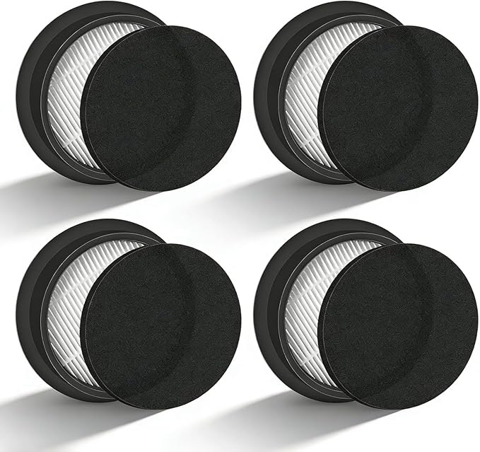 AWO 4 PACK Replacement Washable and Reusable Vacuum Filter Compatible with Eleckeys K10 Cordless Stick Vacuum Cleaner