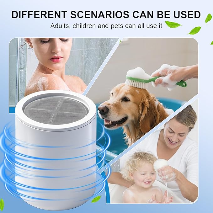 Shower Head Replacement Filter Cartridges Compatible with Eskiin Shower Head, Removes Hard Water & Chlorine, Enhances Water Softening & Purification (2 PACK)