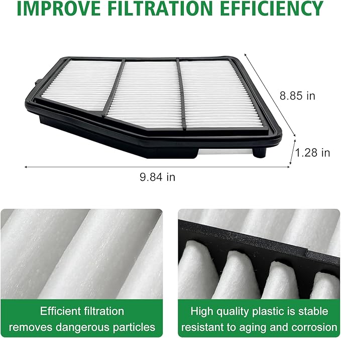 Capume 2PCS Cabin Engine Air Filter Kit Fits for 2019 2020 2021 2022 2023 2024 2025 Altima 2.5L,Replacement for 16546-6CA0A,272775NA1A, CA12551,272776CA0A,JM277JM1251