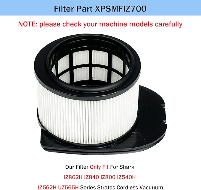 IZ862H 6-Piece Filter Kit for Shark Stratos Vacuum, IZ562H, IZ540H | Compatible with UZ565H, IZ840, IZ800 | Includes Foam & Felt Pre-Motor Filters