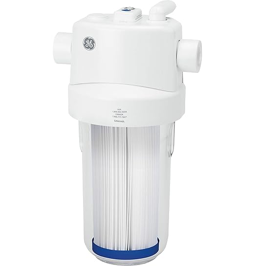 GE FXHSC Whole House Water Filter,Replacement for Water Filtration System,NSF Certified: Reduces Sediment,Rust&Other Impurities from-Water,Replace Every 3 Months for Best Results,1 Filter,(Pack of 4)