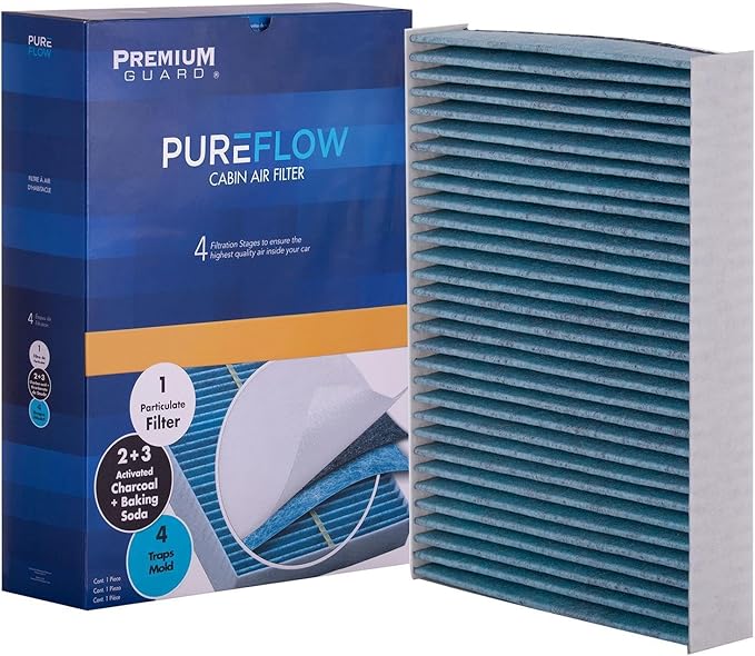 PureFlow Cabin Air Filter PC99052X | Fits 2015-2025 Nissan X-Trail, 2016-2024 Renault Koleos, 2022-2024 Logan, 2014-2020 Nissan Rogue, 2017-2022 Rogue Sport, 2017-2023 Qashqai