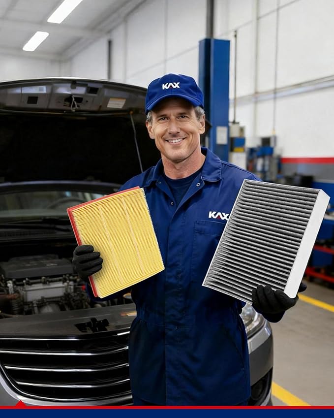 KAX Engine & Cabin Air Filter Kit, Replacement for BMW 328i xDrive/GT xDrive, 320i/320i xDrive, 428i/428i xDrive/Gran Coupe, 328d xDrive, Replace# CA11305 CF11472
