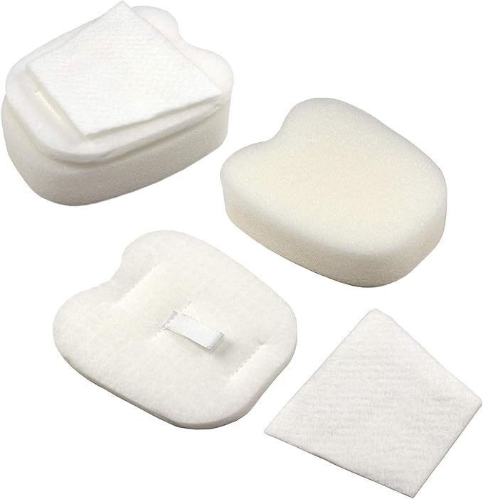 HQRP 2-pack Foam & Felt Filter Kit compatible with Shark Rocket HV319 HV320 HV321 HV322 HV324 HV345 UV330 UV380 UV422 UV425CCO ZS350 ZS351 ZS352 ZS360 Stick Vacuums, XPMFK320 & 1084FTV320 Replacement