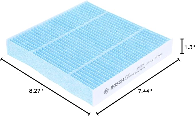 BOSCH 6075C HEPA Cabin Air Filter - Compatible with Select Honda Fit; Scion FR-S; Subaru BRZ; Toyota 86, GR86 (Pack of 3)