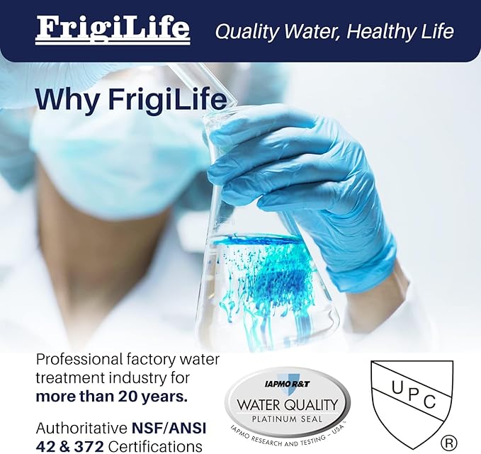 RWF5800A Refrigerator Water Filter Replacement for Frigidaire EPTWFU01 Pure Source Ultra II, Pure Source Ultra 2, EWF02, SCWFTCTO, CLCH128 GP006 DE022 and Pure Air Ultra 2 Air Filter 2 Combo