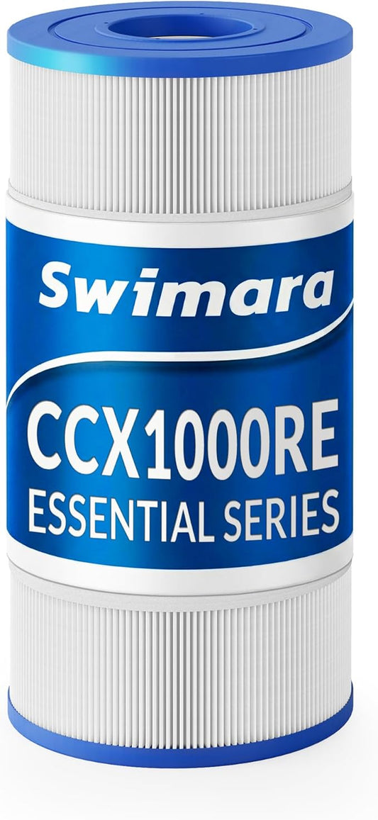 Pool Filter Cartridge for Hayward Systems, Essential Series, Replacement for CCX1000RE PXST100, Compatible with X-Stream CC1000, Cylindrical Fabric, 100 Sq. Ft.
