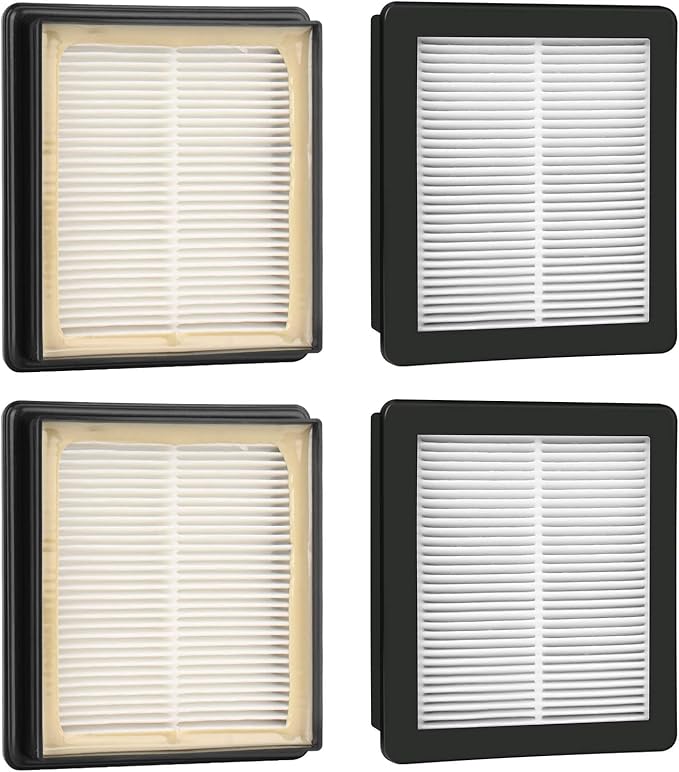 107315 HEPA Vacuum Filter Replacement Proteam Vacuum Parts,Proteam Super Coach Pro6, Super Coach Pro 10,GoFree Flex Pro, and ProVac FS 6 FOR ProTeam Vacuum Twin Pack Filter - 4 Pack