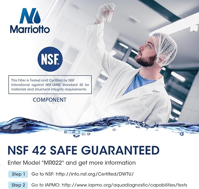 MARRIOTTO EPTWFU01 Water Filter Replacement, Compatible with EWF02, Pure Source Ultra II and Pure Air Ultra 2 Air Filter (1+1)