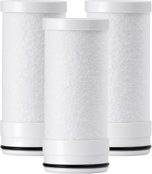 Waterdrop FF-03A Water Filter Replacement for Waterdrop WD-FC-06/FC-01/FC-02, Water Filter for Sink Faucet, Faucet Water Filter, Reduces Chlorine, Heavy Metals and Bad Taste, 3 Pack