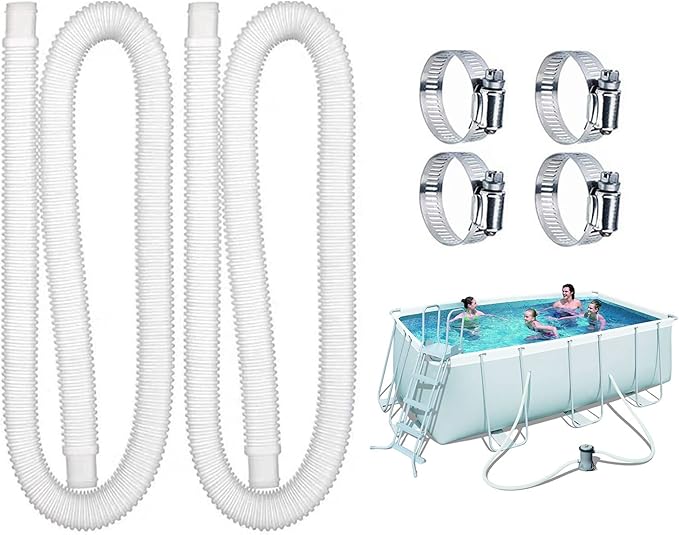 Pool Filter Replacement Hose for Intex Pools 1.25"Diameter,59"Long Filter Pump Hose,Compatible with Pump Model 607, 637、330 GPH, 530 GPH, and 1000 GPH.