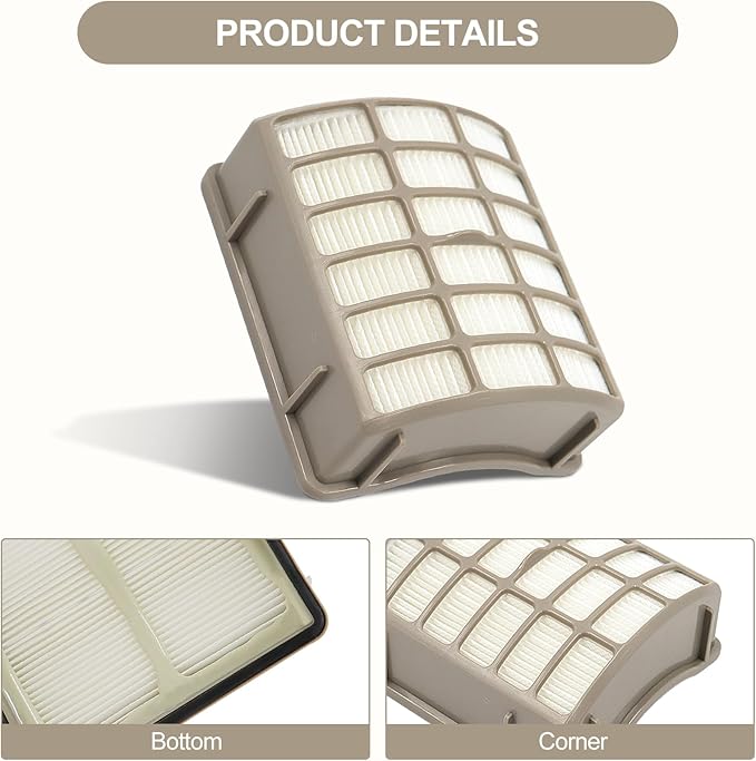 Replacement for Shark Navigator dlx Filter NV60 NV70 NV80 Replacement Filters, NV71 UV420 NV90 NV95 NV130 NV141 and NVC80C, Compare to Part # XFF80 & XHF80, 2 Hepa + 4 Foam + 4 Felt Filters