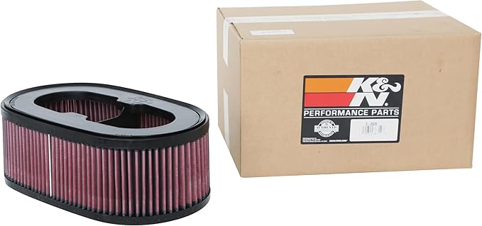 K&N Engine Air Filter: Increase Power & Acceleration, Washable, Premium, Replacement Car Air Filter: Compatible with 2020-2021 CHEVROLET Corvette, E-0636