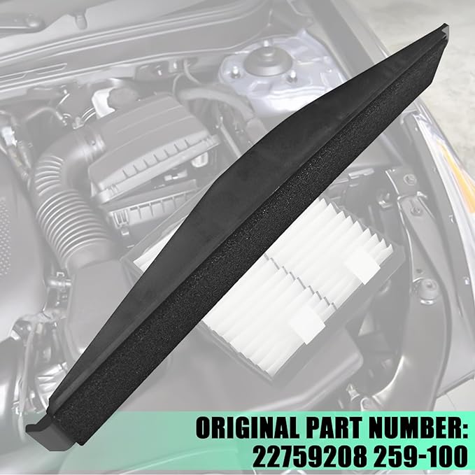 Cabin Air Filter Cover Plate 22759208 for Chevrolet Suburban Silverado Tahoe Avalanche GMC Sierra Yukon Escalade Models, Cabin Air Filter Kit Plastic Cover Cap Plate Replacement 259-100
