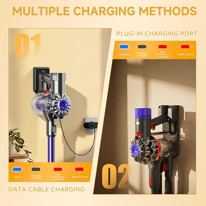 Upgraded 9000mAh V8/SV10 Battery Replacement Compatible with Dyson V8 Animal/Absolute/Motorhead/Fluffy Series Cordless Vacuum Cleaner with 4 Filters (3 Pre + 1 Post).