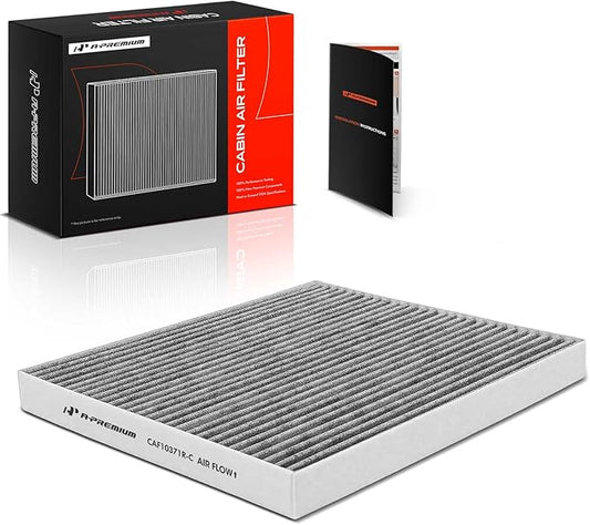A-Premium Cabin Air Filter with Activated Carbon Compatible with Cadillac CTS 2003-2015, SRX 2004-2009, STS 2005-2011, Replace# 25740404, 19130403