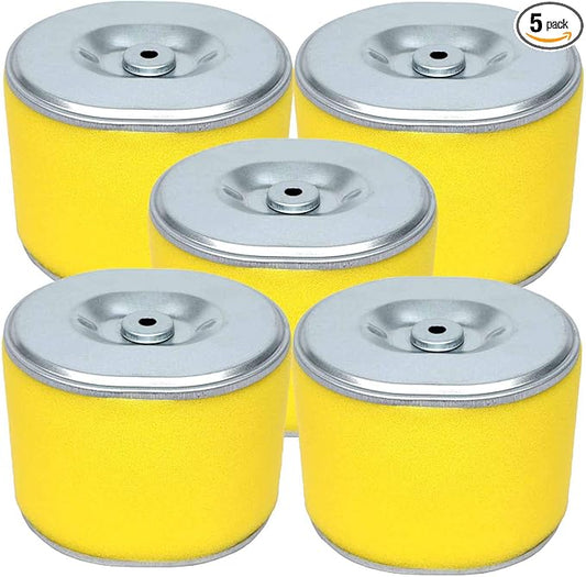 HOODELL 5 Pack 17210-ZE3-505 Air Filter, Replace 17210-ZE3-010 Air Cleaner, Fit for Honda GX390 13HP GX340 11HP Engine Air Filter