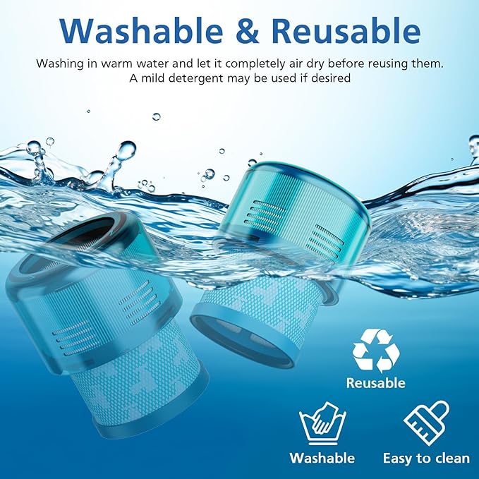 Gen5 Filter Replacement for Dyson Gen5detect| Gen5detect Absolute SV23, Dyson Gen5outsize| Gen5outsize Absolute Cordless Vacuum Cleaner SV24, Filter for Gen5 Cordless Stick Vacuums, 2 Pack
