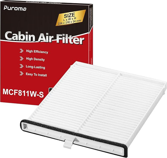 Puroma Cabin Air Filter, Replacement for CF11811, CPJ6X, CAF1907P, CAF1907C, CU24009, Compatible with Mazda 3, Mazda 6, CX-5, MP11-1K-D45, KD45-61-J6X, KR11-61-J6X