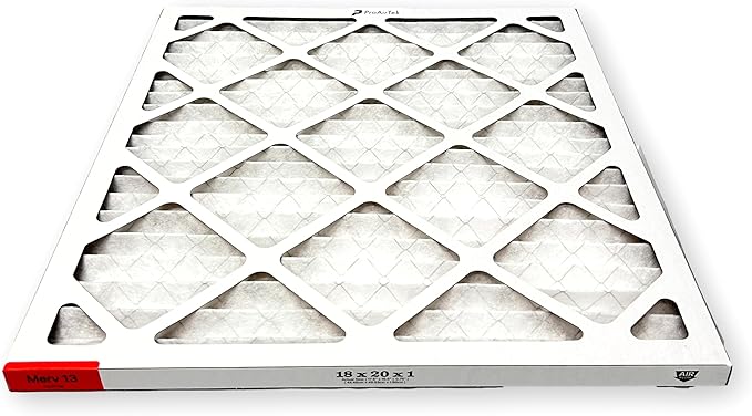 Proairtek AF18201M13SWH Model 18x20x1 Air Filter, MERV 13; Ideal for Anyone Wanting Clean, Crisp Air in Their Home