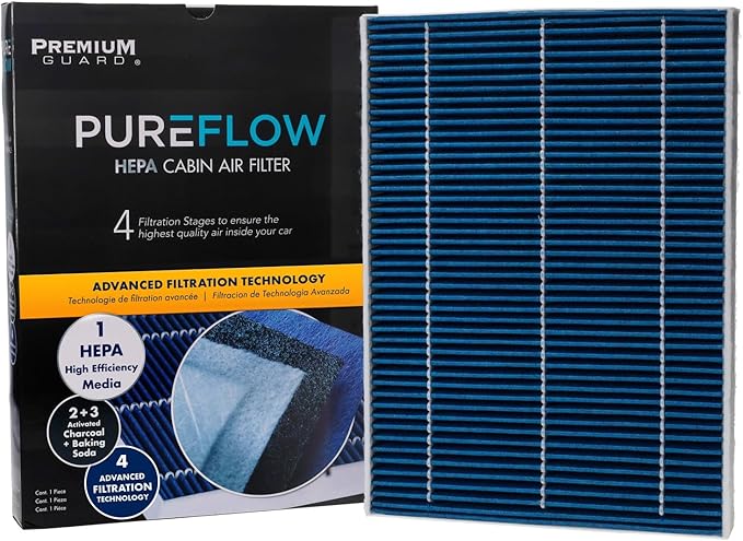 PureFlow HEPA Cabin Air Filter PC99264HX | Fits 2016-2025 Volvo XC90, 2018-2025 XC60, 2019-2025 S60, 2017-2025 S90, 2020-2025 V60 Cross Country, 2017-2025 V90 Cross Country, 2019-2025 V60