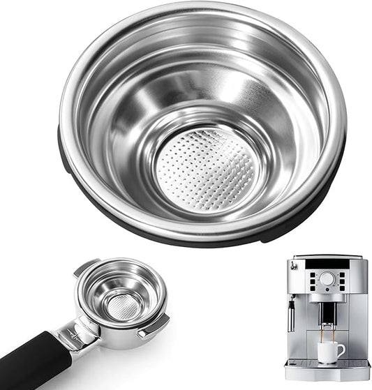 Coffee Single Cup Filter Basket Compatible with Ninja Luxe Cafe Accessories ES601 ES701, Stainless Steel Coffee Pressurized Porous Filter(Single)