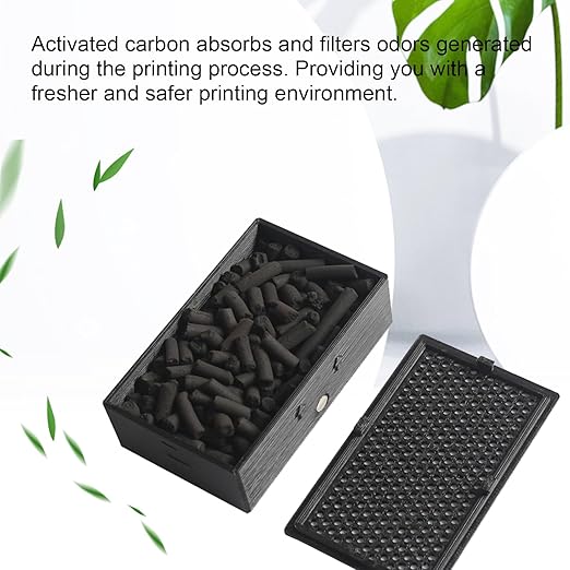 IdeaFormer-3D 2Pcs Activated Carbon Air Filter Cartridge for Bambu Lab X1C/P1P/P1S/X1/X1E, 3D Printer Air Filter Purifiers for Bambu Labs X1 P1 Series