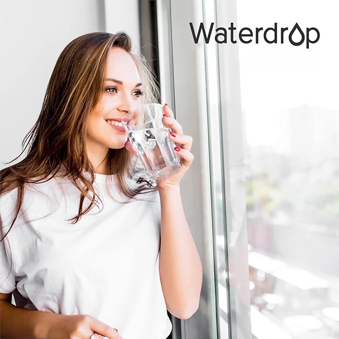 Waterdrop BS10 Sight Glass Spigot, Replacement for Berkey®, Purewell®, ProOne® and Waterdrop Gravity Water Filter System, Clear View Water Level with Red Floating Ball, Durable Metal Material