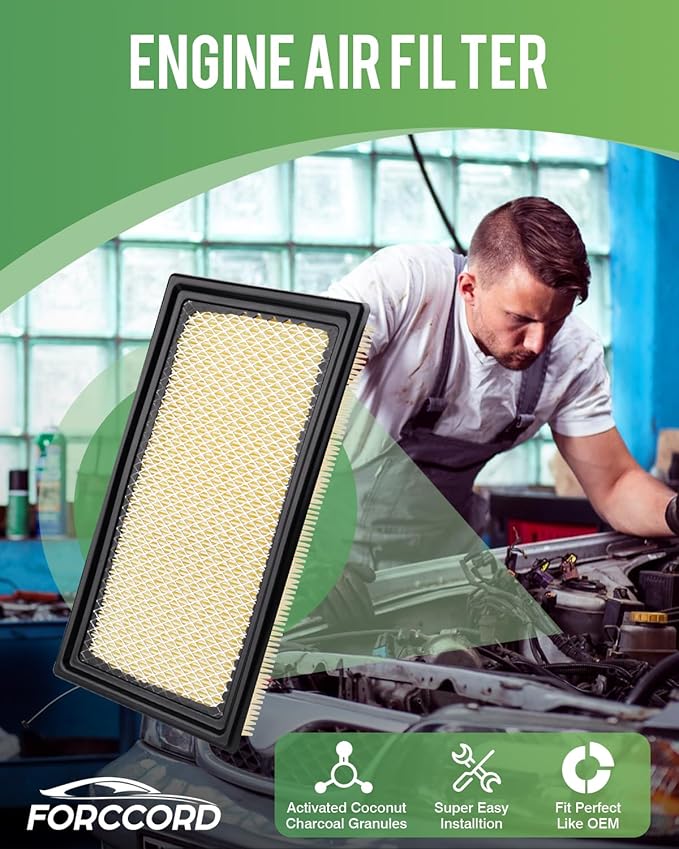 Cabin & Engine Air Filter Fit for Explorer 2011-2019, 3.0T Flex 2010-2019, Fusion 2010-2012 3.5L, Taurus 2009-2019, MKT 2010-2019 Replacement CF11176 CA10242 Car Accessories