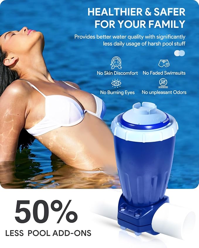 W20086 W28175 Replacement for Nature2 Express Mineral Cartridge with Vessel for Pool System, for In-Ground & Above-Ground Pools up to 30,000 Gallons, W20171, W20080, W26775