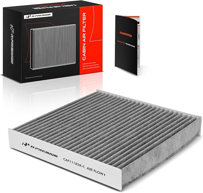 A-Premium Cabin Air Filter with Activated Carbon Compatible with Honda & Acura - Civic, CR-V, Fit, HR-V, Insight, Odyssey, Pilot, CR-Z, Clarity, Integra, MDX, RDX, TLX